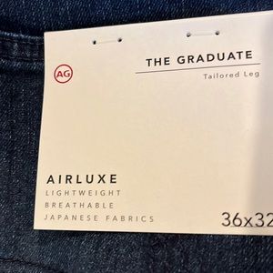 NWT mens AG Jeans - style “the graduate” tailored straight leg. Size 36w x 32L
